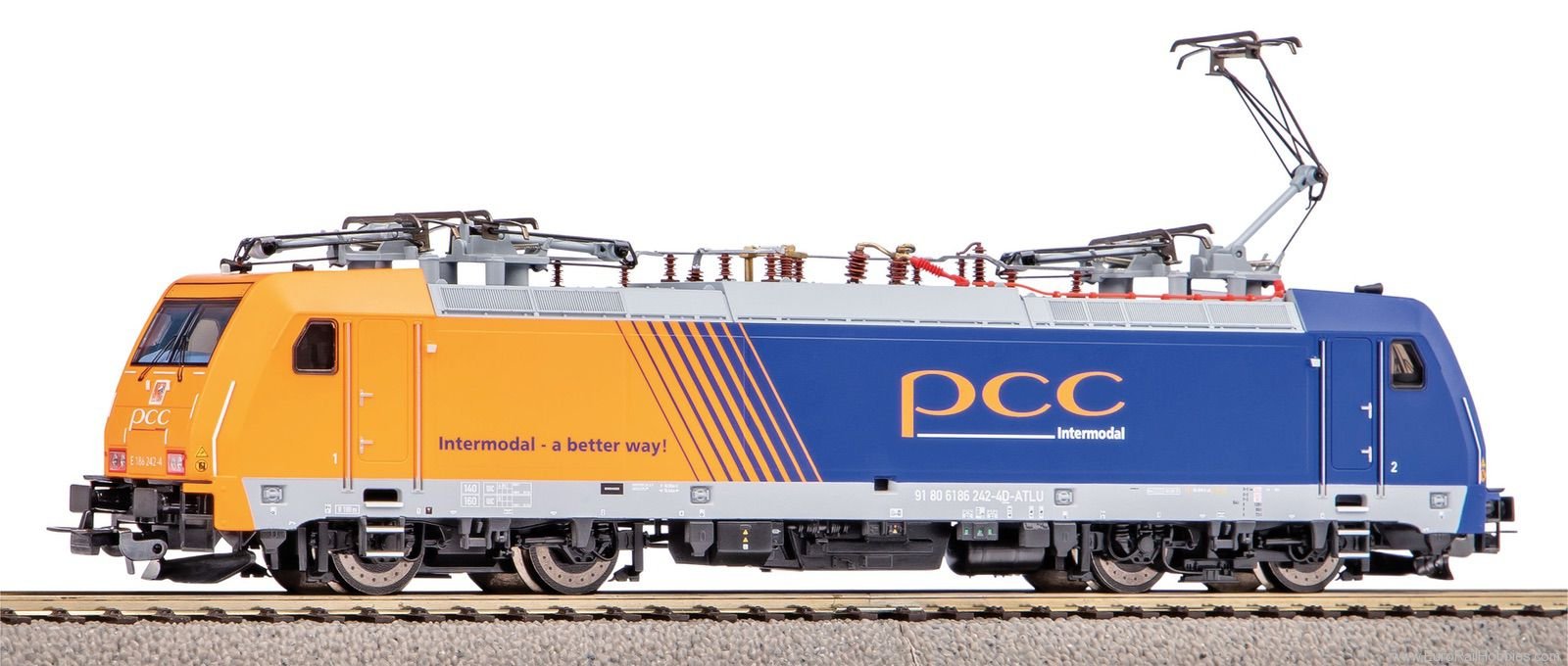 Piko 59868 Electric Locomotive BR 186 PCC Intermodal VI 