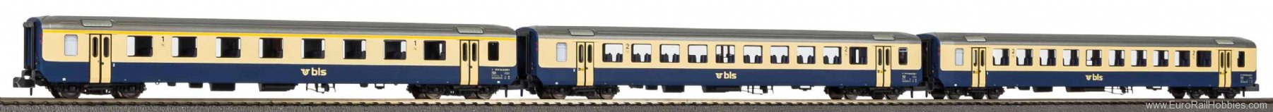 Piko 94461 N Set of 3 EW I 1x 1st class and 2x 2nd class