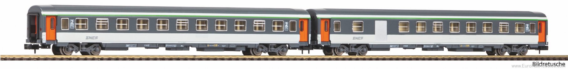 Piko 94506 N-SNCF 2nd Cl + Baggage Piece Coach Set