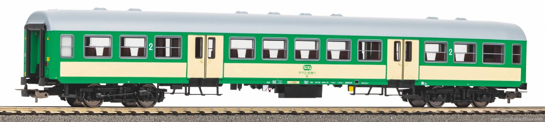 Piko 96660 Passenger coach 120A 2nd class Bdh PKP VI (DC