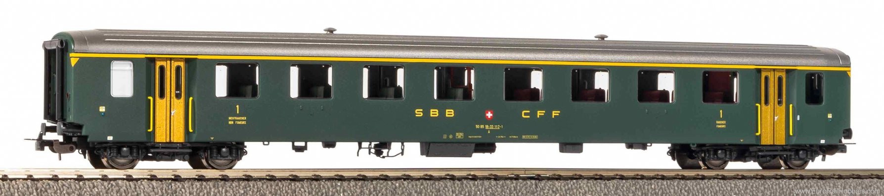 Piko 96764 Passenger carriage EW I 1st class old font SB