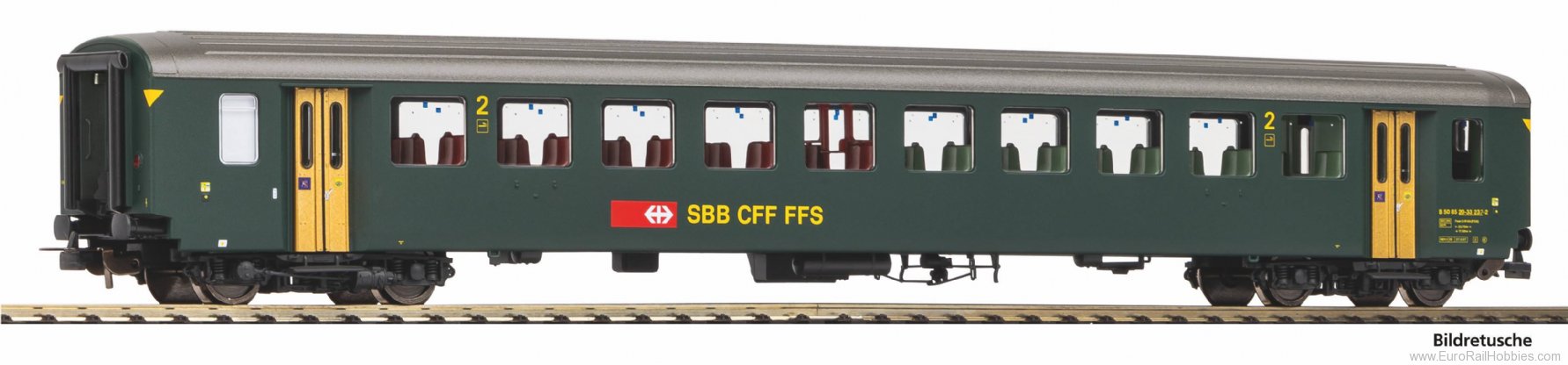 Piko 96778 SBB EW I 2nd Cl. Green, Passenger Coach new R