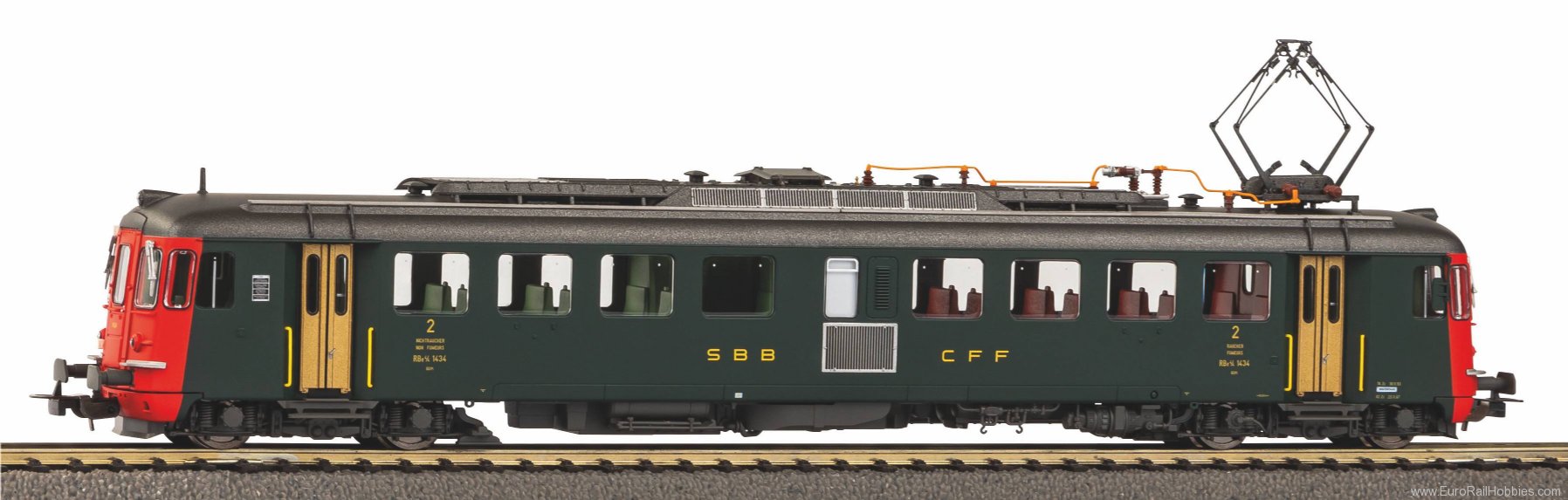 Piko 96824 Railcar RBe 4/4 SBB IV AC version, incl. PIKO