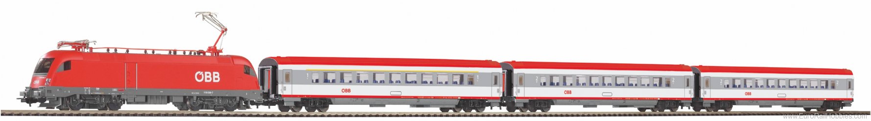 Piko 97947 Starter Set Taurus ÃBB w. 3 IC Passenger c
