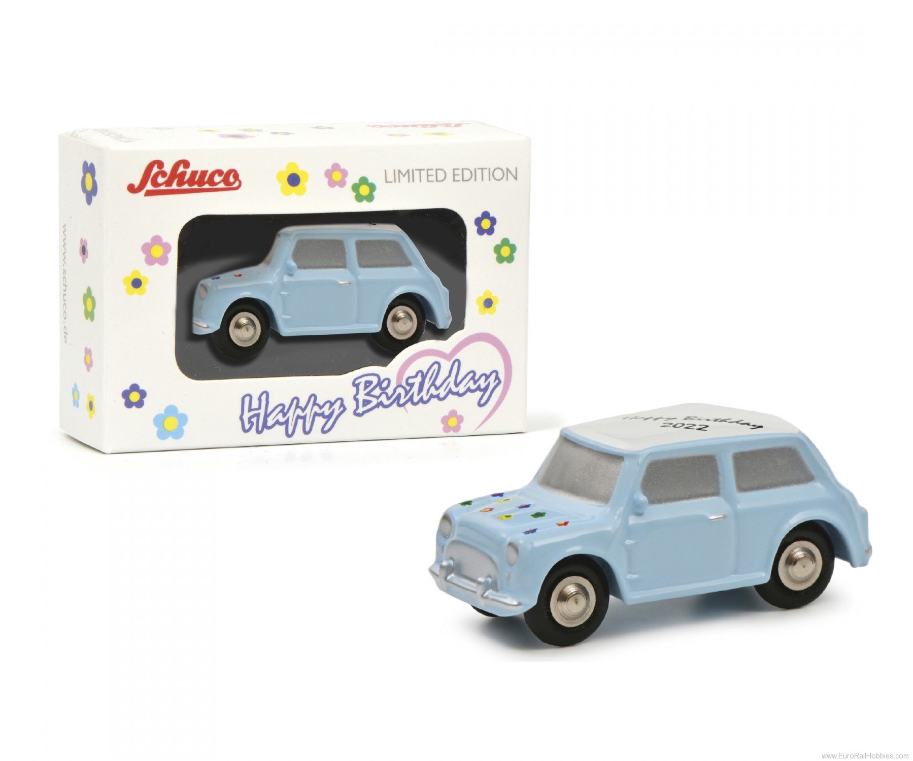 Schuco 450133800 Piccolo Mini Cooper Happy Birthday 2022  (Pic
