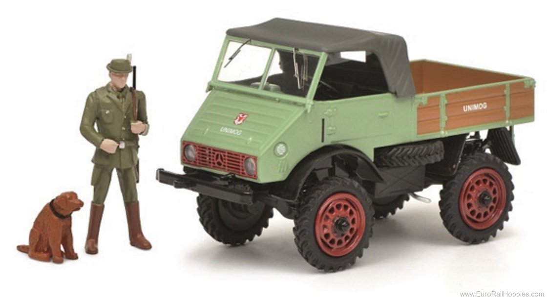 Schuco 450254800 âWeidmannsheilâ (Unimog U401 with a