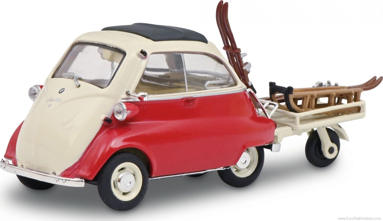 Schuco 450268200 BMW Isetta w.trailer+Ski (1:43 Edition)