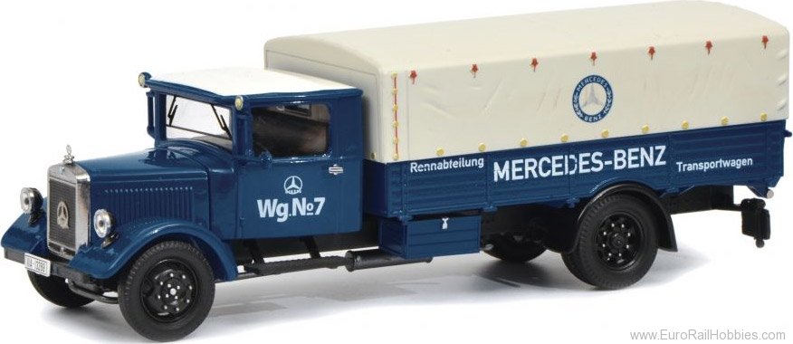 Schuco 450310500 Mercedes-Benz Lo 2750 âRennabteilung-Tra
