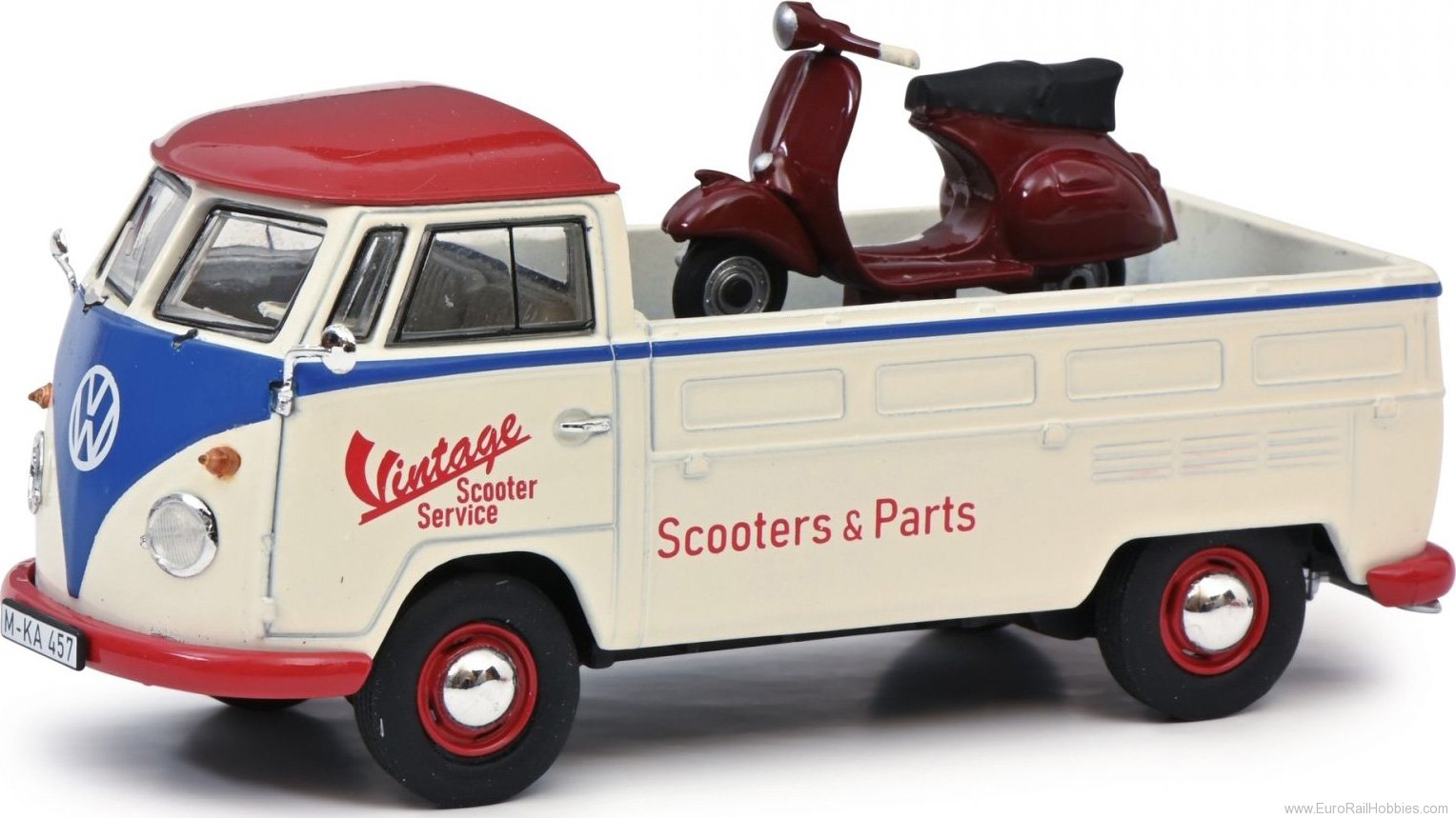 Schuco 450358400 VW T1b SCOOTERS&PARTS (1:43 Edition)