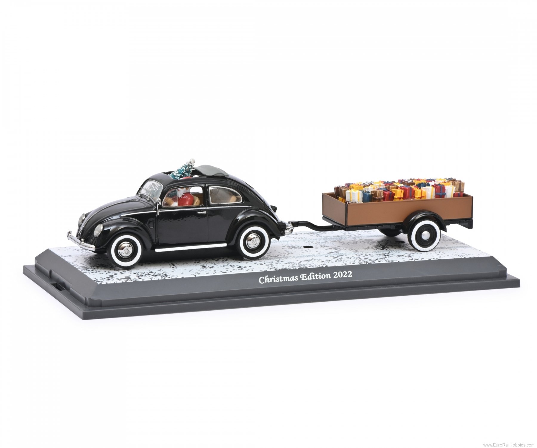 Schuco 450376900 2022 Schuco Volkswagen Beetle & Trailer Chris