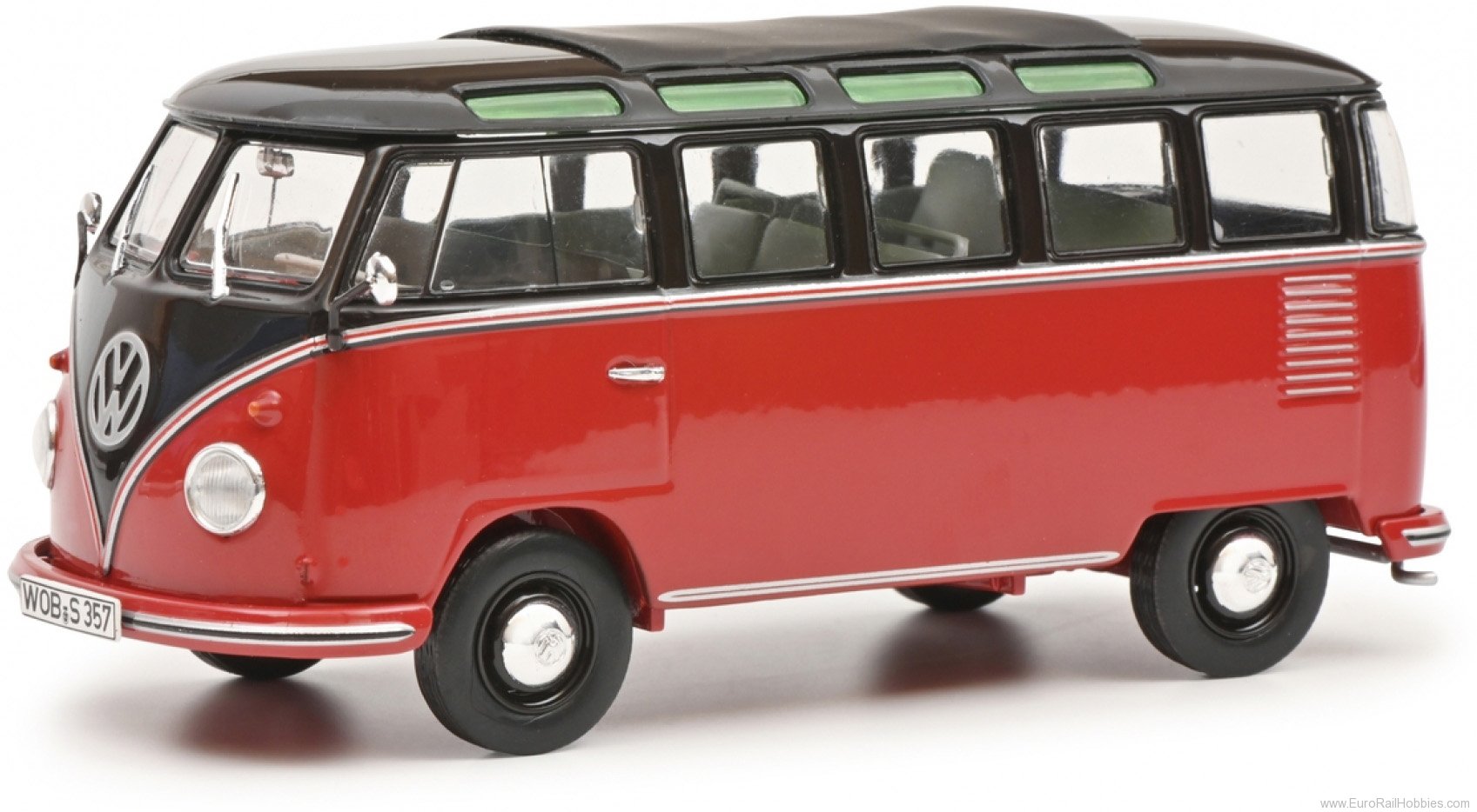 Schuco 450785700 Volkswagen T1b Samba blackbrown/darkred  (Edi