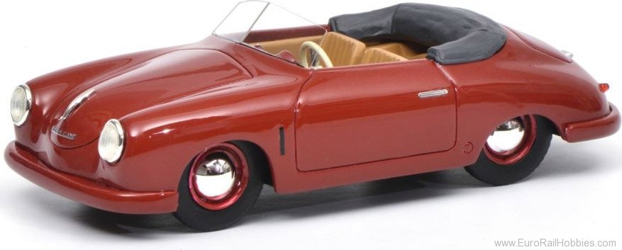 Schuco 450879600 Porsche 356 GmÃ¼nd Cabriolet, dark red, (1: