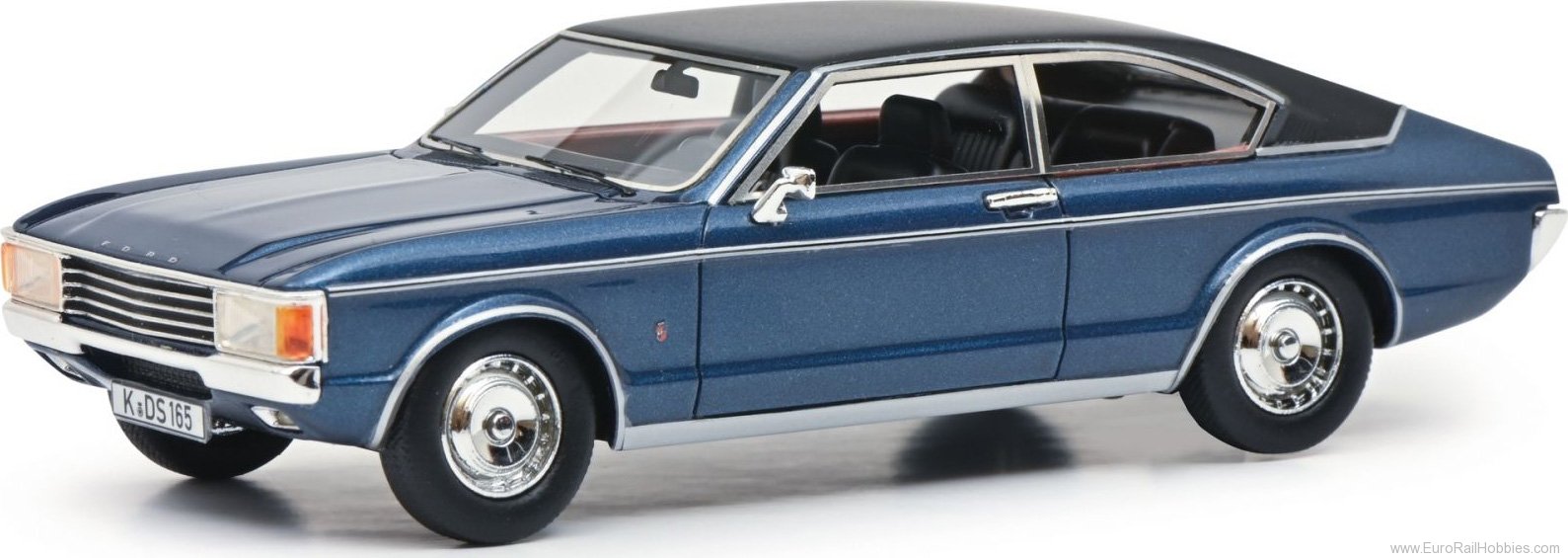 Schuco 450914200 FORD Granada CoupÃ© blue (PRO.R 43)