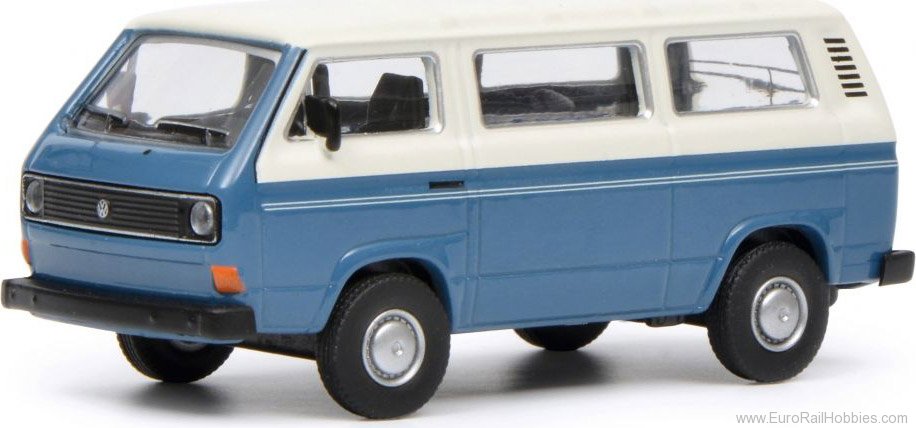 Schuco 452017200 VW T3 Bus, blue white, (1:64) (Factory Sold O