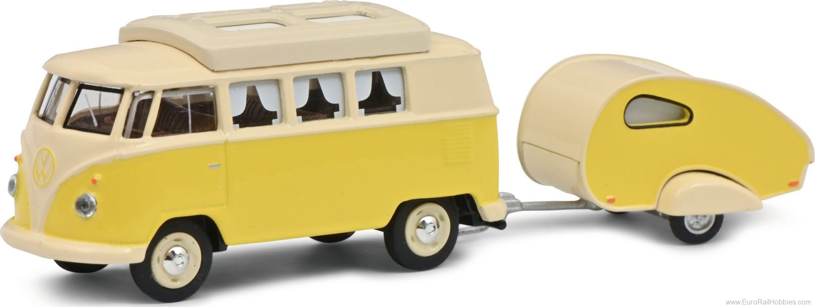 Schuco 452026700 VW T1 Camper w.caravan  (1:64 Edition)