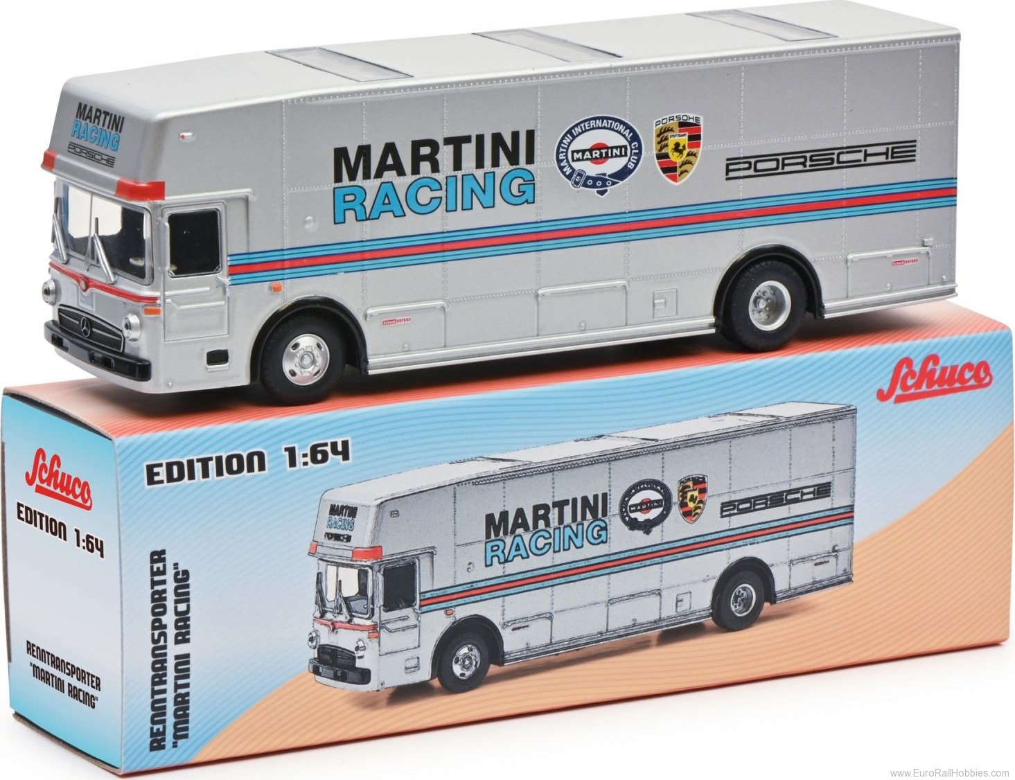Schuco 452027400 race transporter MARTINI  (1:64 Edition)