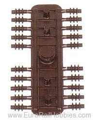 Sommerfeldt 168 HO Insulators 2.6 x 5.4mm, brown (40)