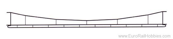 Sommerfeldt 547 HO Double Catenary Wire 0.7mm, Length = 370mm