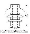 Sommerfeldt 839 0 Roof Insulator, brown (24)