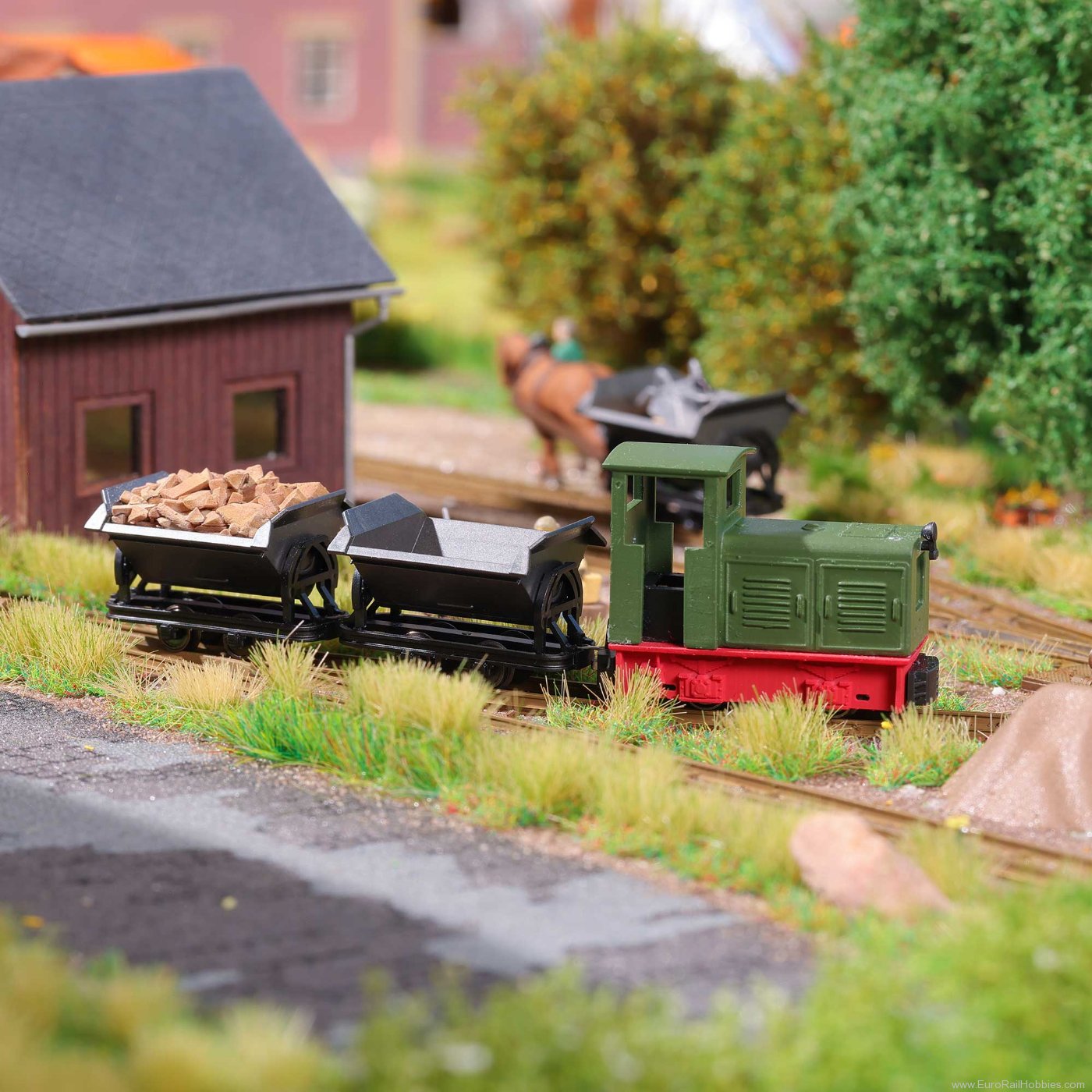 Busch 12022 Busch Starter set with Ns2 Diesel locomotive
