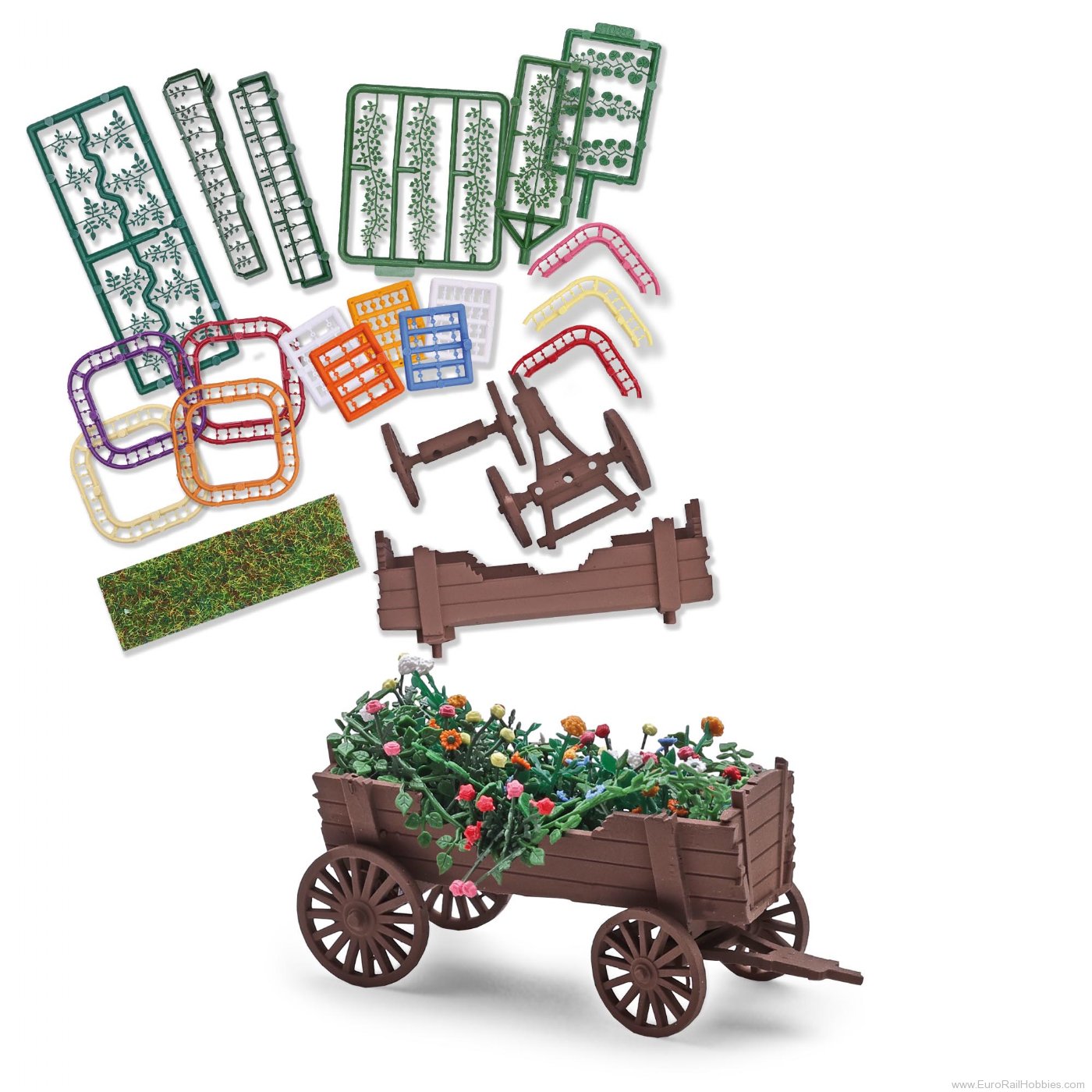 Busch 1279 Busch Cart with flowers