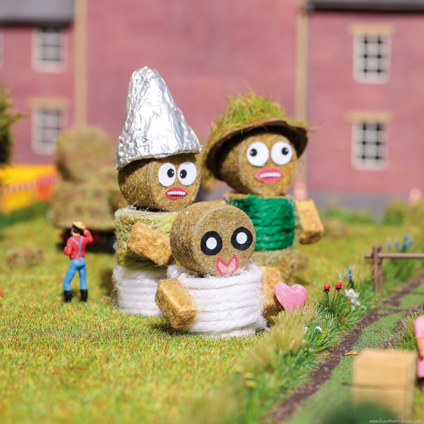 Busch 1281 Busch Straw bale figures
