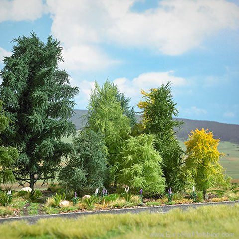 Busch 3815 Busch 2 Larches 80 mm, late summer bicolored