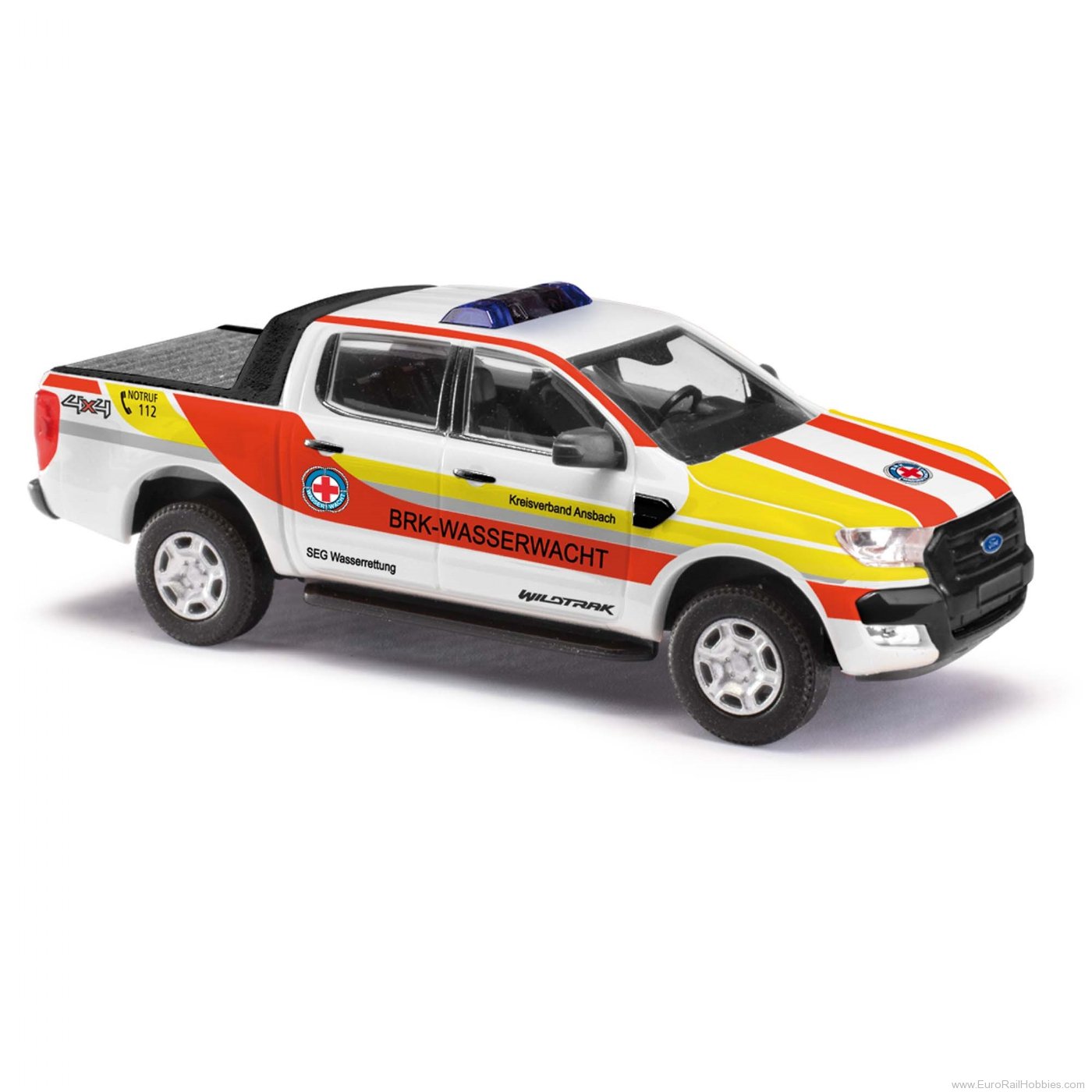 Busch 52819 Busch Ford Ranger mit Abdeckung, BRK Wasserre