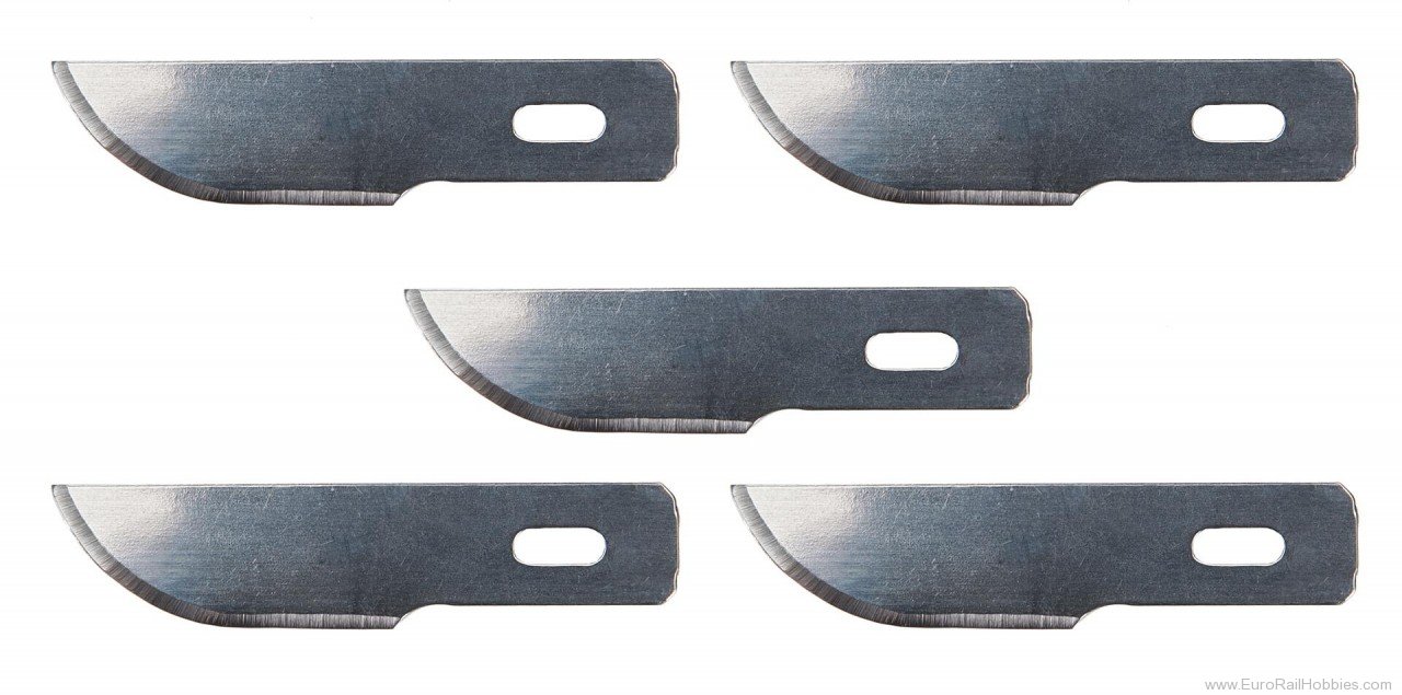 Faller 170542 5 Spare blades, scalpel, curved