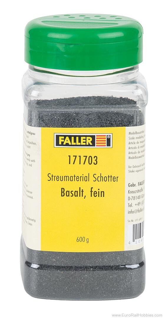 Faller 171703 Gritting material Gravel, basalt, fine, 600 g