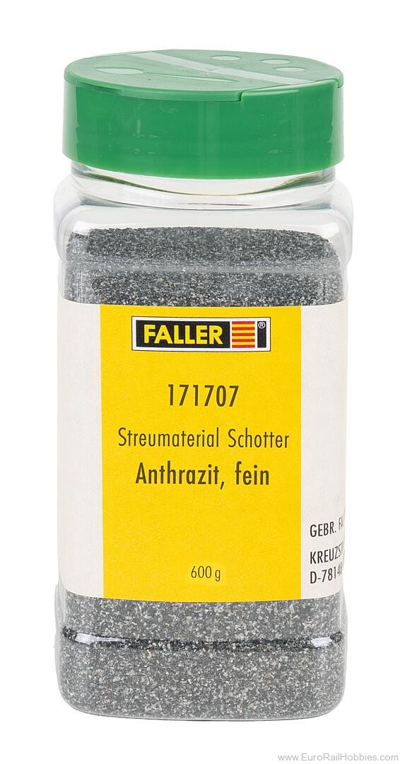 Faller 171707 Gritting material Gravel, anthracite, fine, 6