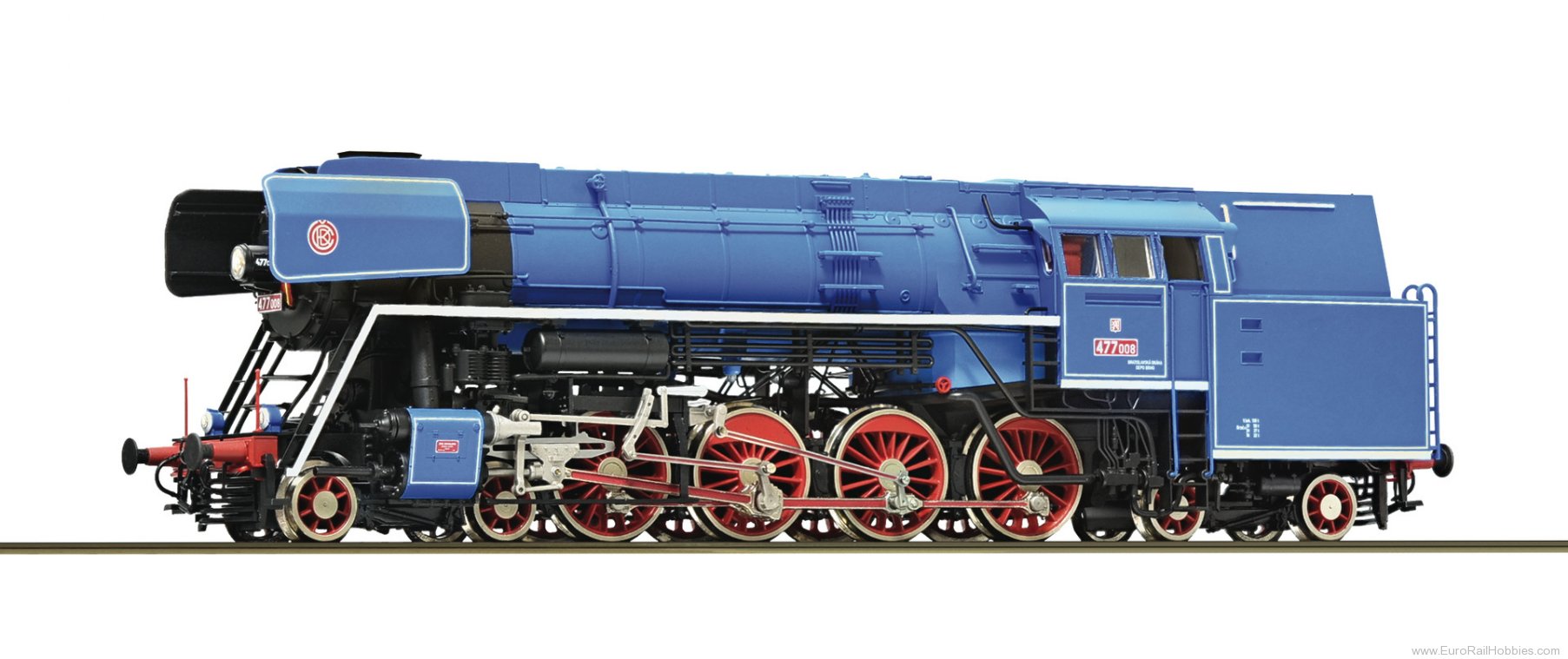 Roco 7110033 ROCO CSD Rh 477 008 Steam Locomotive DCC w/So