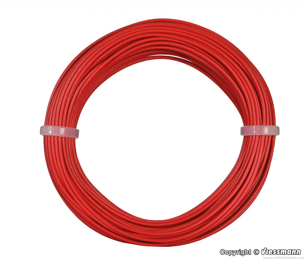 Viessmann 6863 Wire,0,14 mm dia., red, 10 m