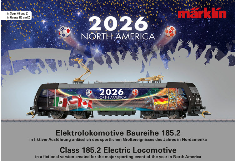 Marklin Announces Special Edition Class 185.2 ELectric Locomotive '2026 North America'