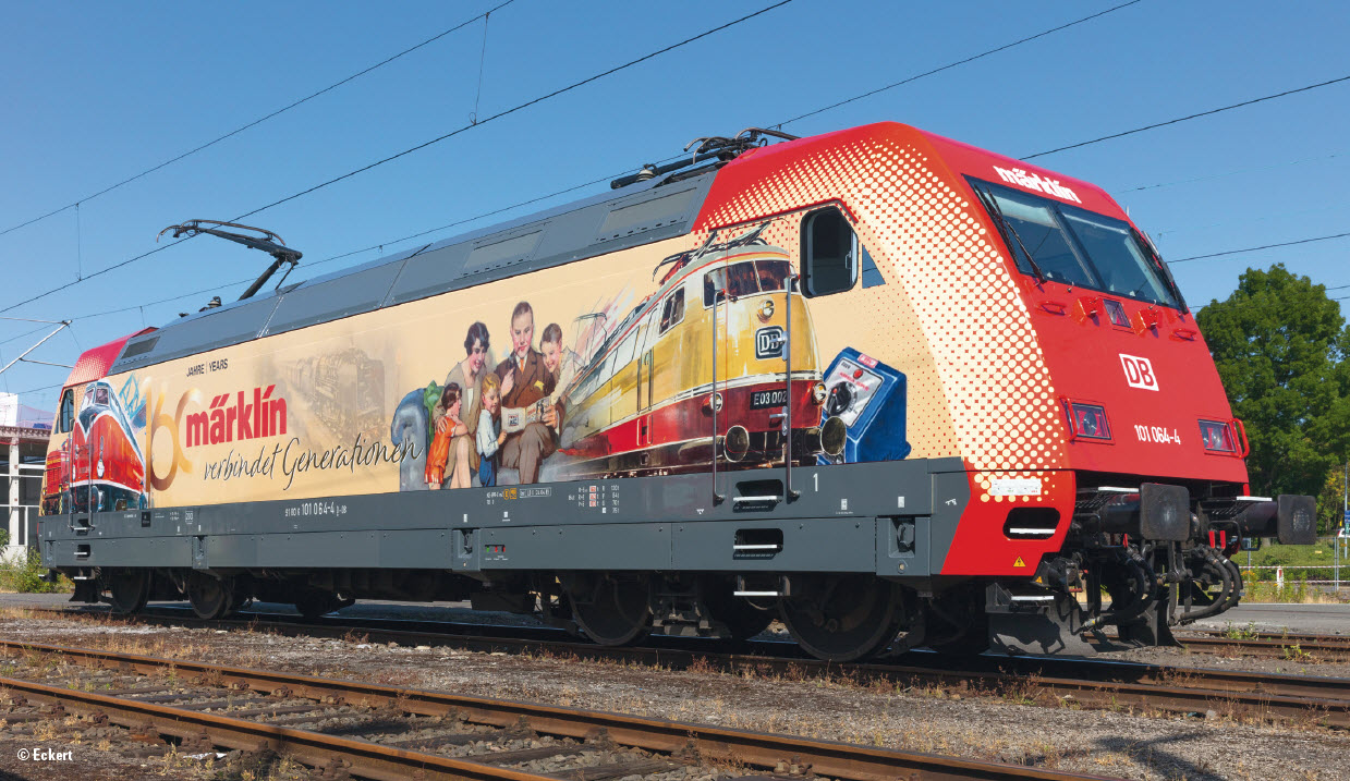 WOW! Marklin MHI Limited Edition BR101 Electric in '160 Years of Marklin' Livery 