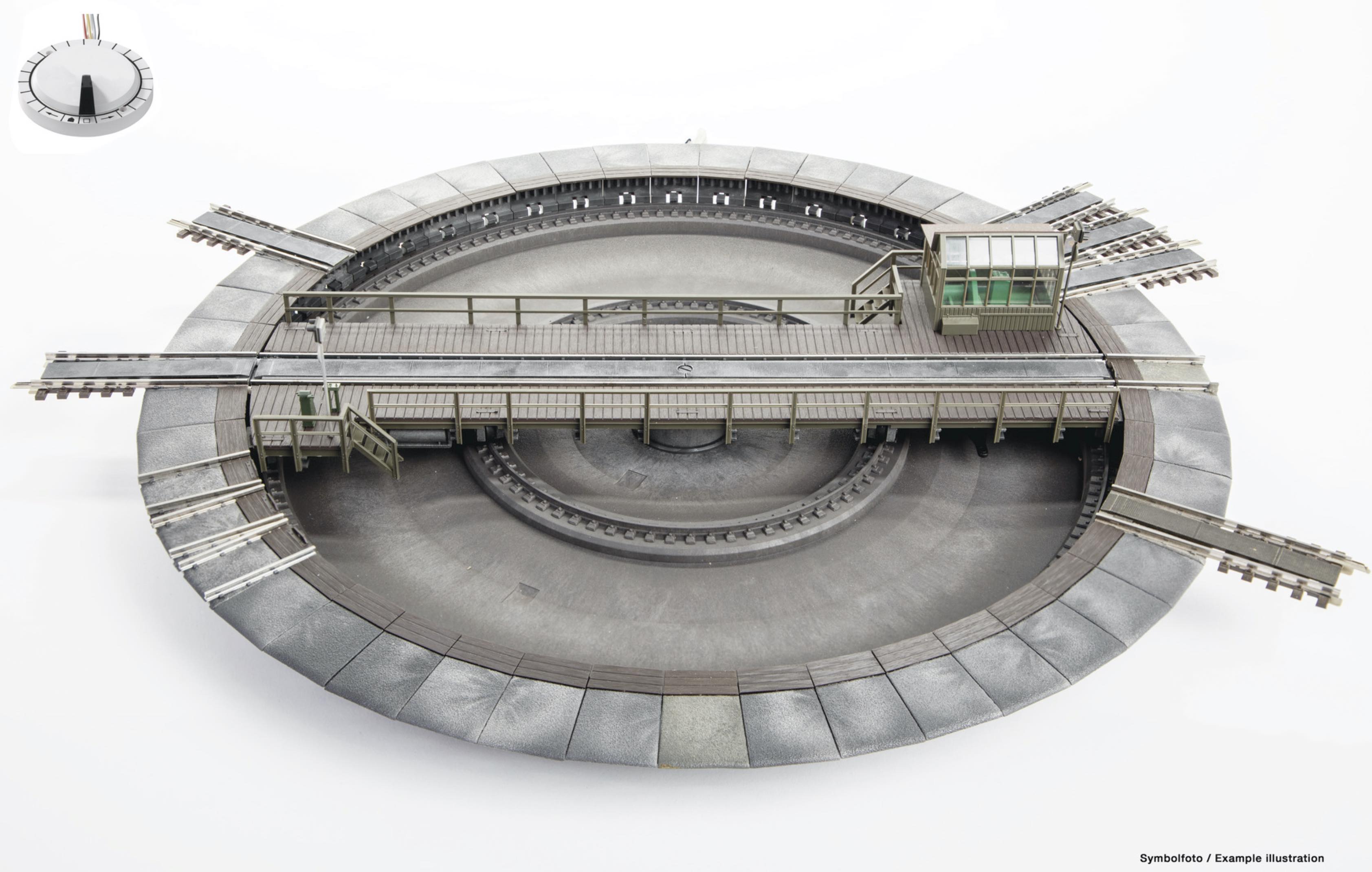 New production run of the Fleischmann HO turntable for Marklin 