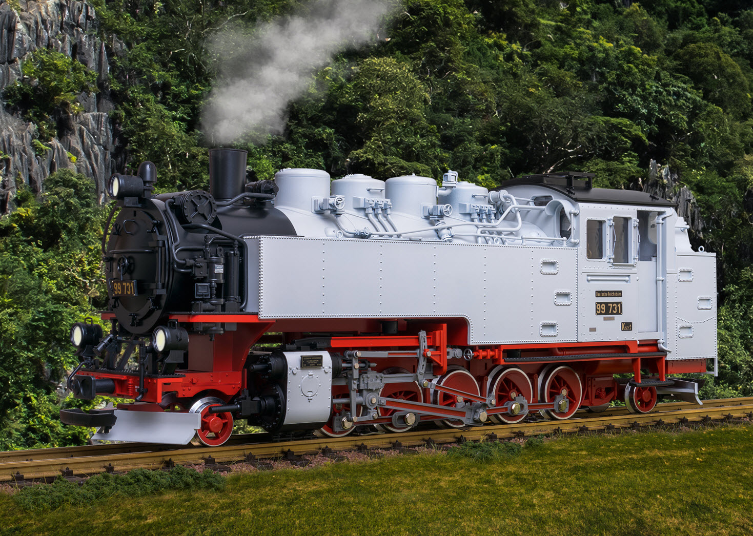 LGB Announces New SOEGVII K Steam Locomotive in Photo Gray!