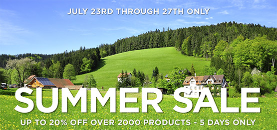 Updated - Our 2019 SUMMER SALE is Now Over