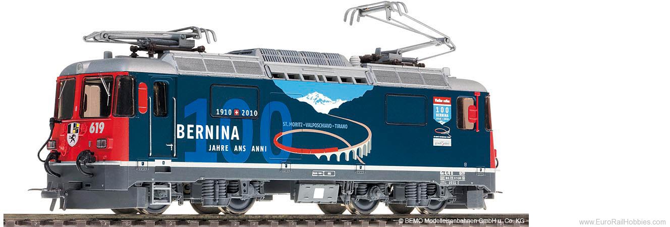 Bemo 1258169 HOm RhB Ge 4/4 ll 619 100 Jahre Bernina