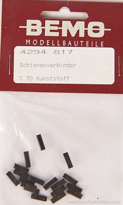 Bemo 4294817 Isolating Railjoiners 20 Pkg.  HOm Code 70 (F