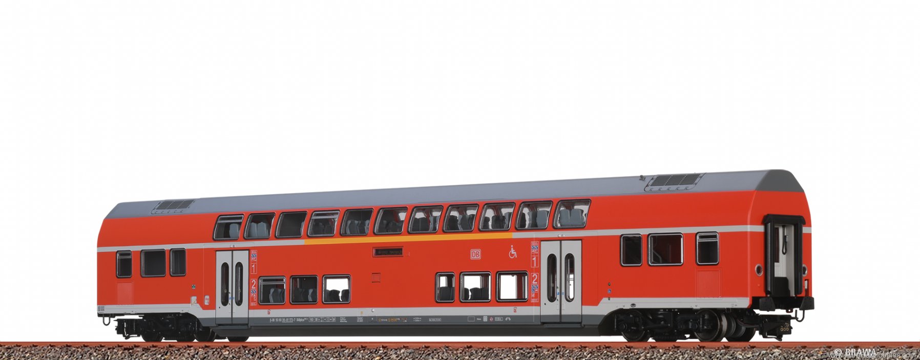Brawa 44535 TWINDEXX Vario Double-Deck Middle Wagon 1st/2