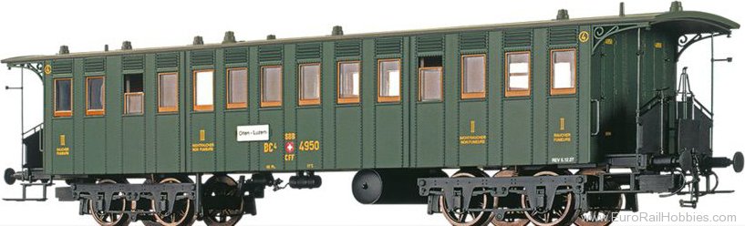 Brawa 45064 Passenger Coaches BC4 SBB