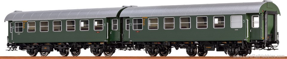 Brawa 46300 Passenger Coach B3yg and B3yg DB, set of 2 
