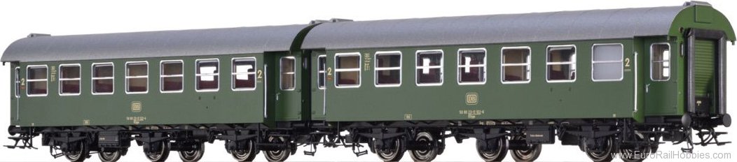Brawa 46309 Passenger Coaches B3yge DB, set of 2