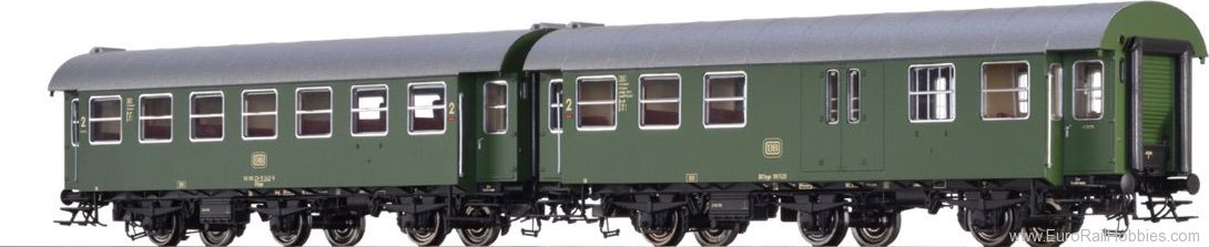 Brawa 46311 Passenger Coaches B3yge and BD3yge DB, set of