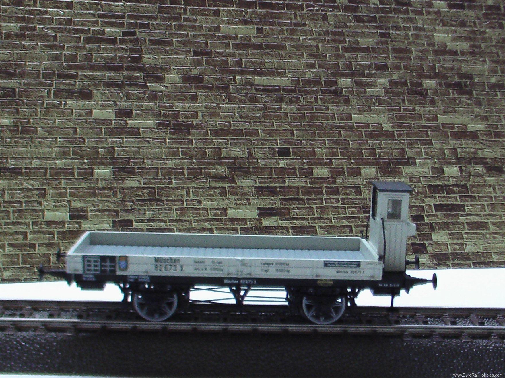 Brawa 48008 K.Bay.Sts.E.B., Munchen, Flat Car w/Brakeman'