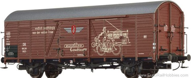 Brawa 48738 Covered Freight Car Glt 23 ZÃ¼ndapp DB 