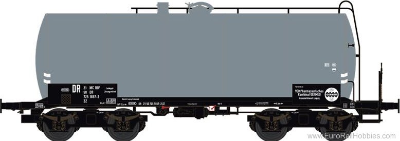 Brawa 49603 DR Tank Car ZZ VEB GERMED Road no.: 21 50 725