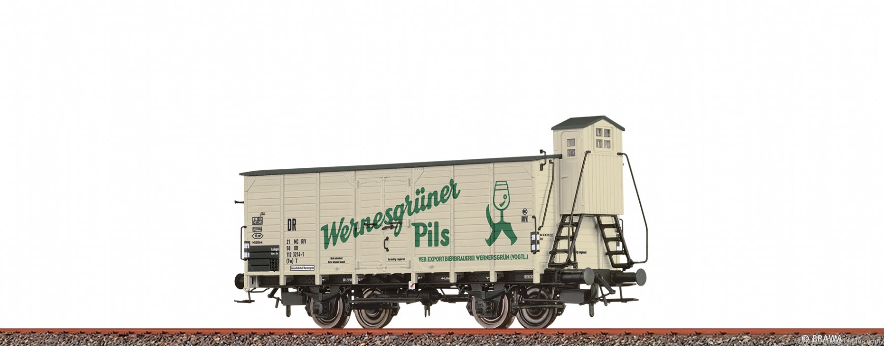 Brawa 49862 Beer Car (Tw) T WernesgrÃ¼ner Pils DR