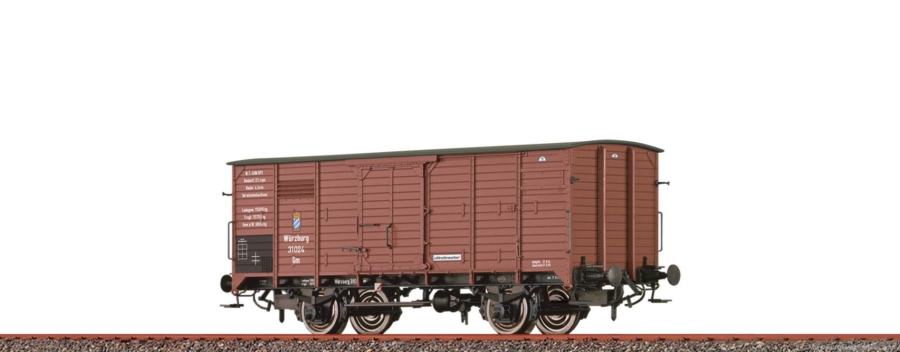 Brawa 49869 Covered Freight Car Gm K.Bay.Sts.B.